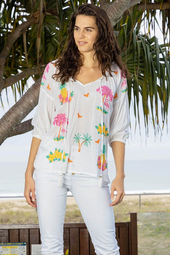 Hibiscus Shirt Multi